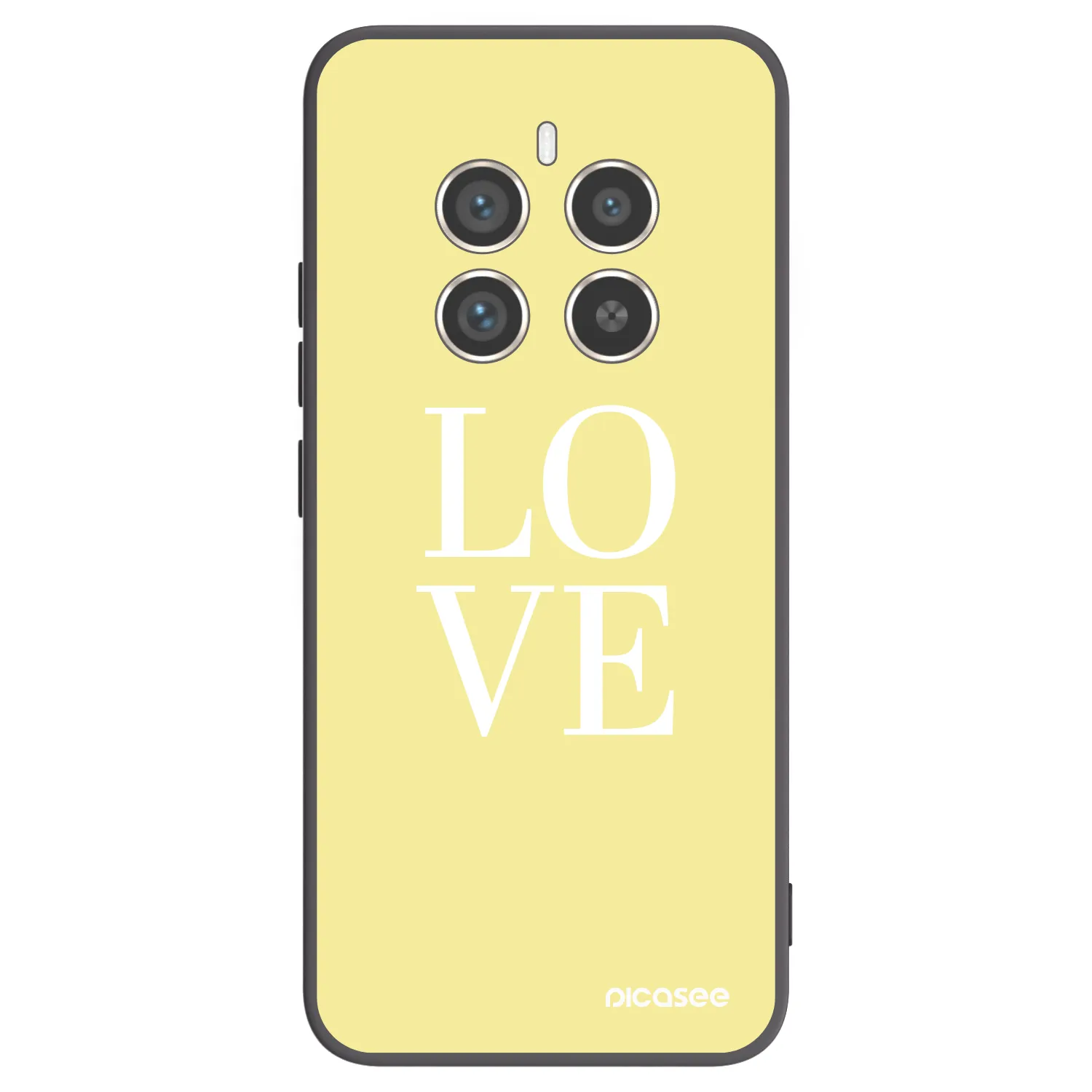 Picasee silikonový černý obal pro Realme 12 Pro 5G - Love