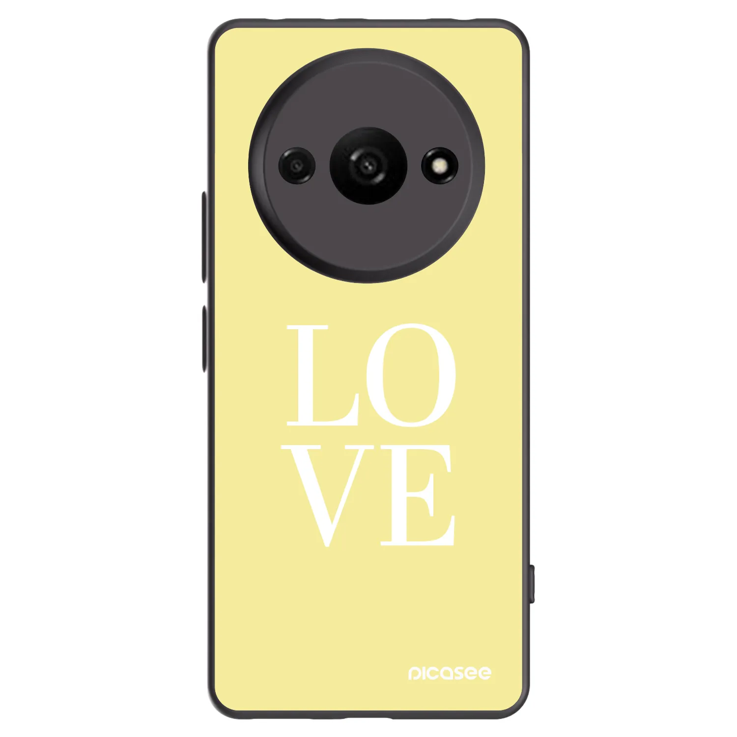 Picasee silikonový černý obal pro Xiaomi Redmi A3 - Love