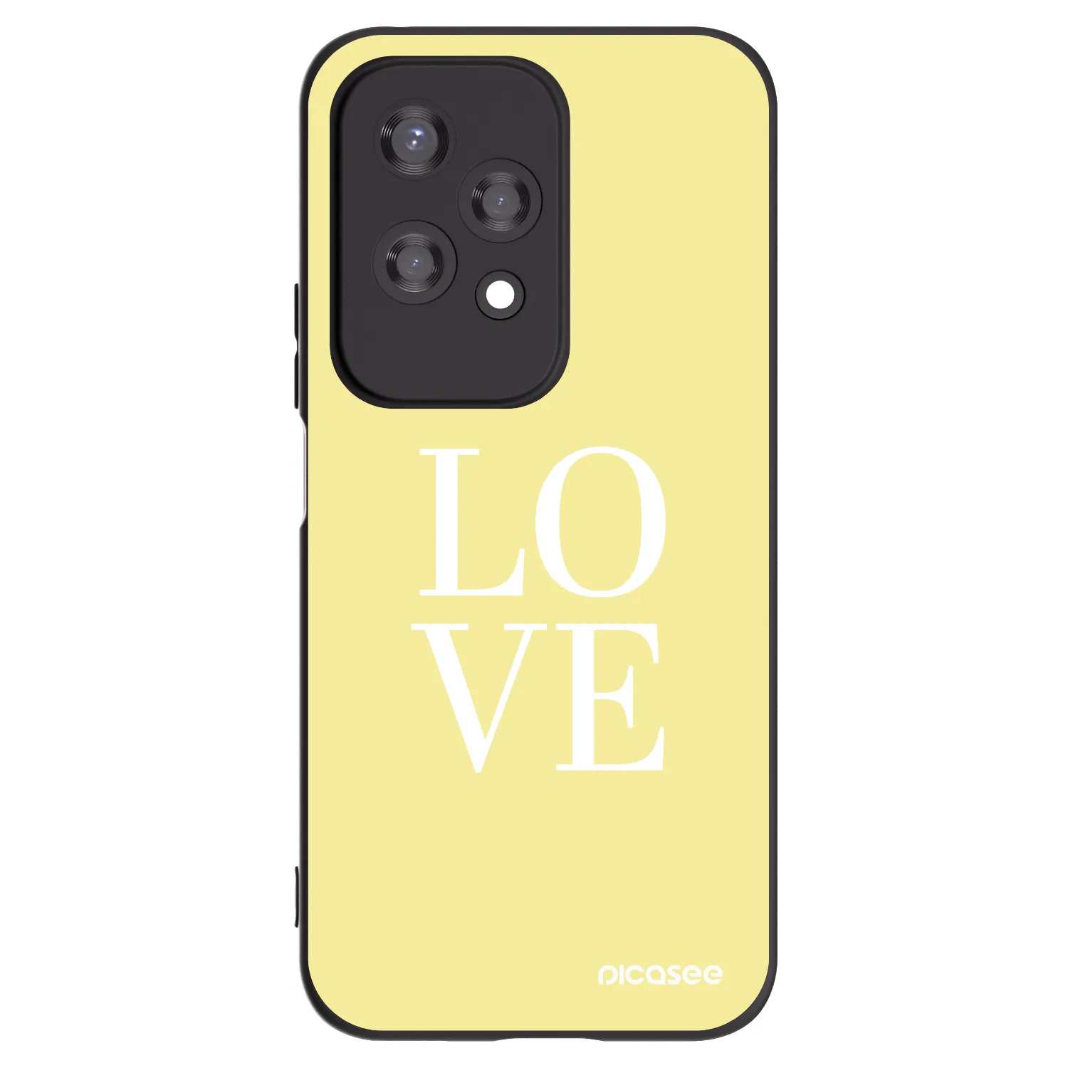 Picasee silikonový černý obal pro Honor 200 Lite - Love