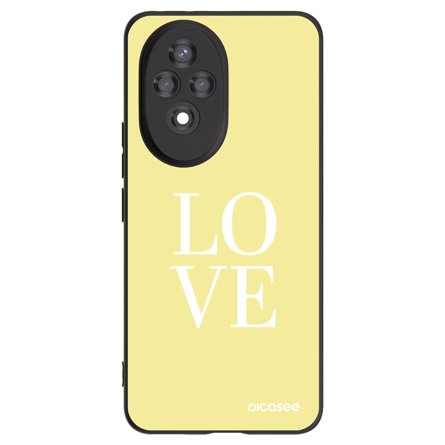 Picasee silikonový černý obal pro Honor 200 5G - Love