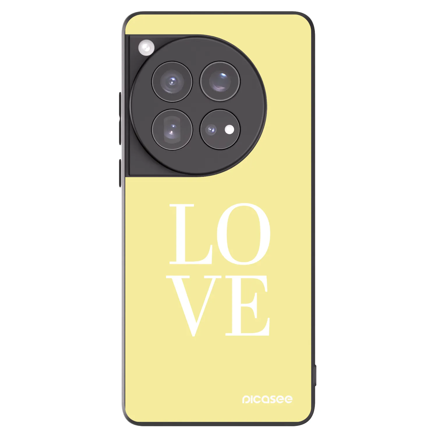 Picasee silikonový černý obal pro OnePlus 12 5G - Love