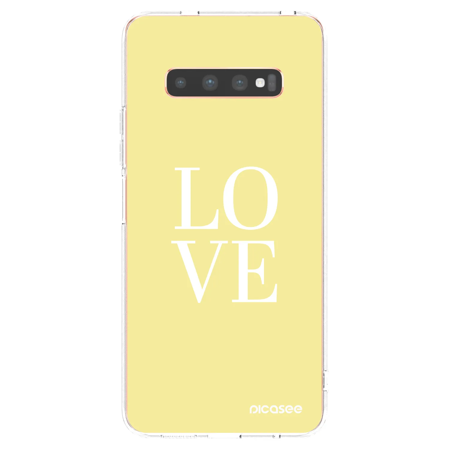Picasee silikonový průhledný obal pro Samsung Galaxy S10 Plus G975 - Love