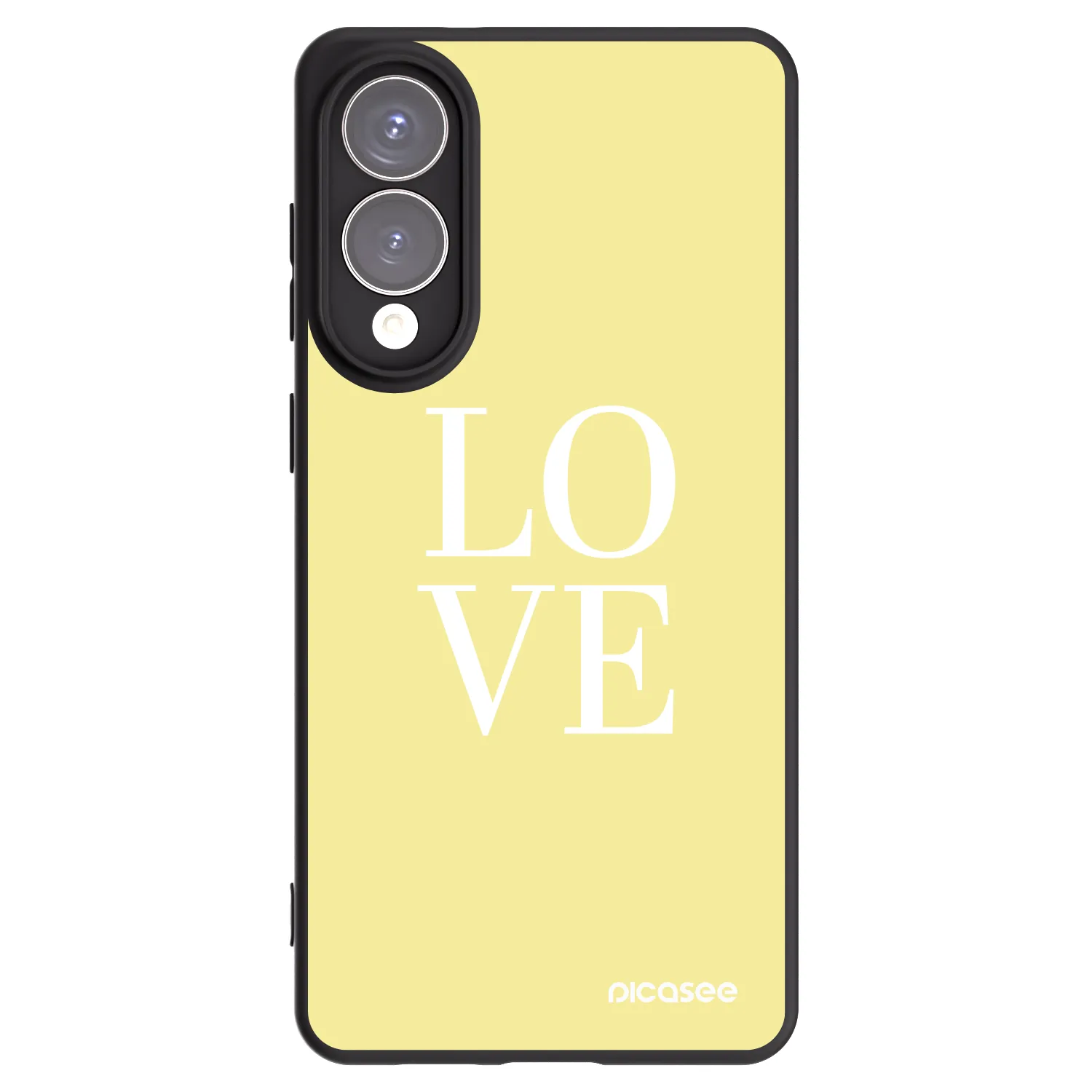 Picasee silikonový černý obal pro Samsung Galaxy S25 Edge 5G - Love