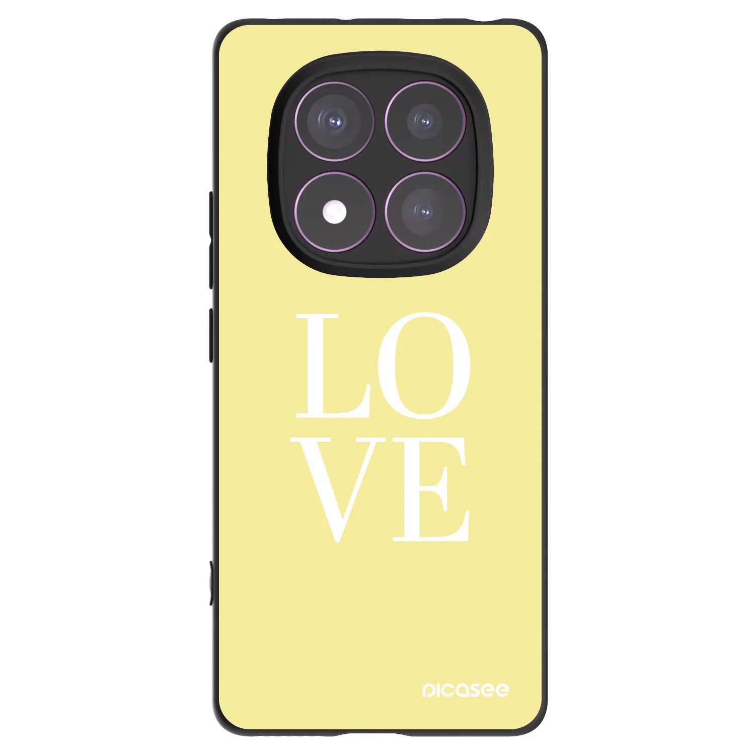 Picasee silikonový černý obal pro Xiaomi Redmi Note 14 Pro 4G - Love