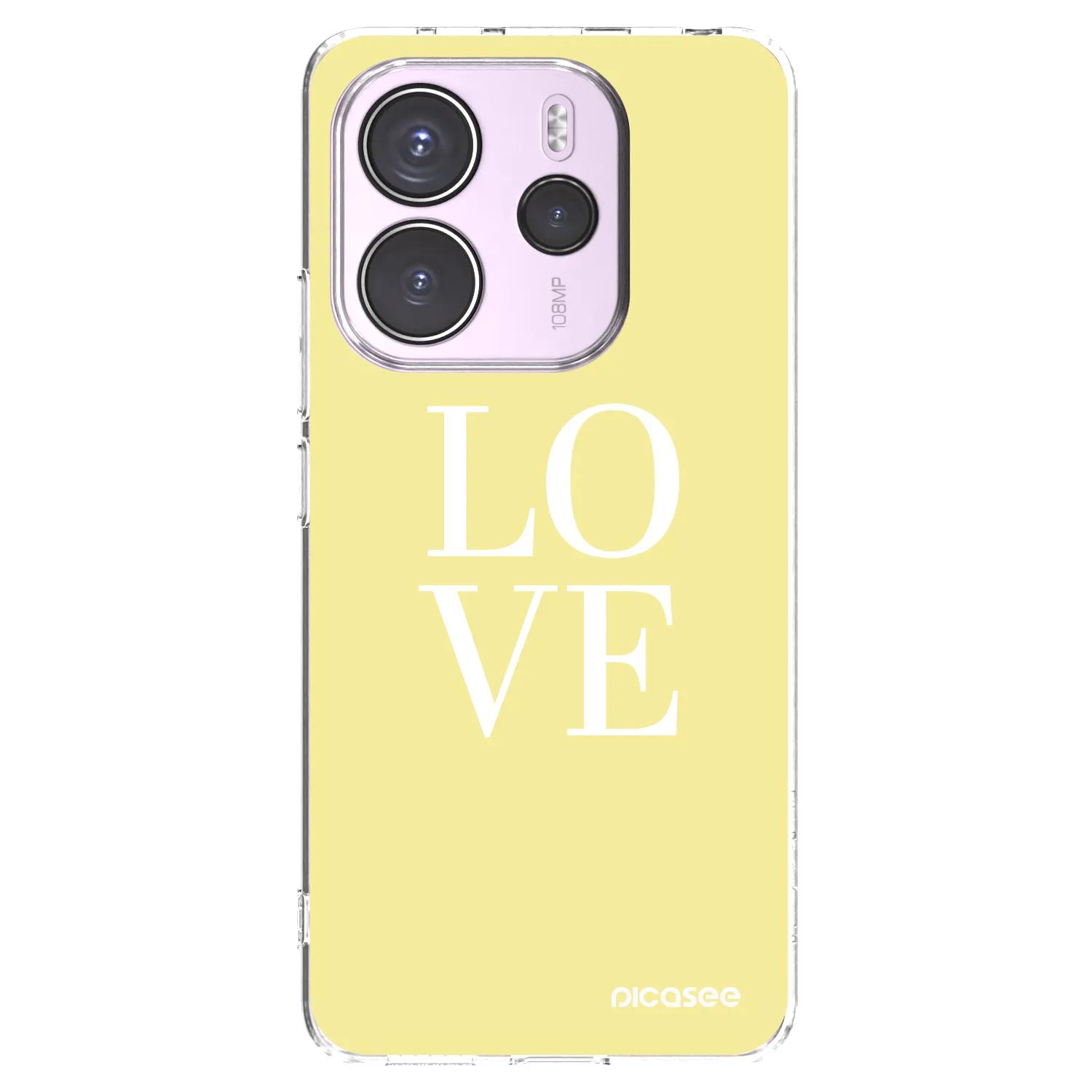 Picasee silikonový průhledný obal pro Xiaomi Redmi Note 14 4G - Love