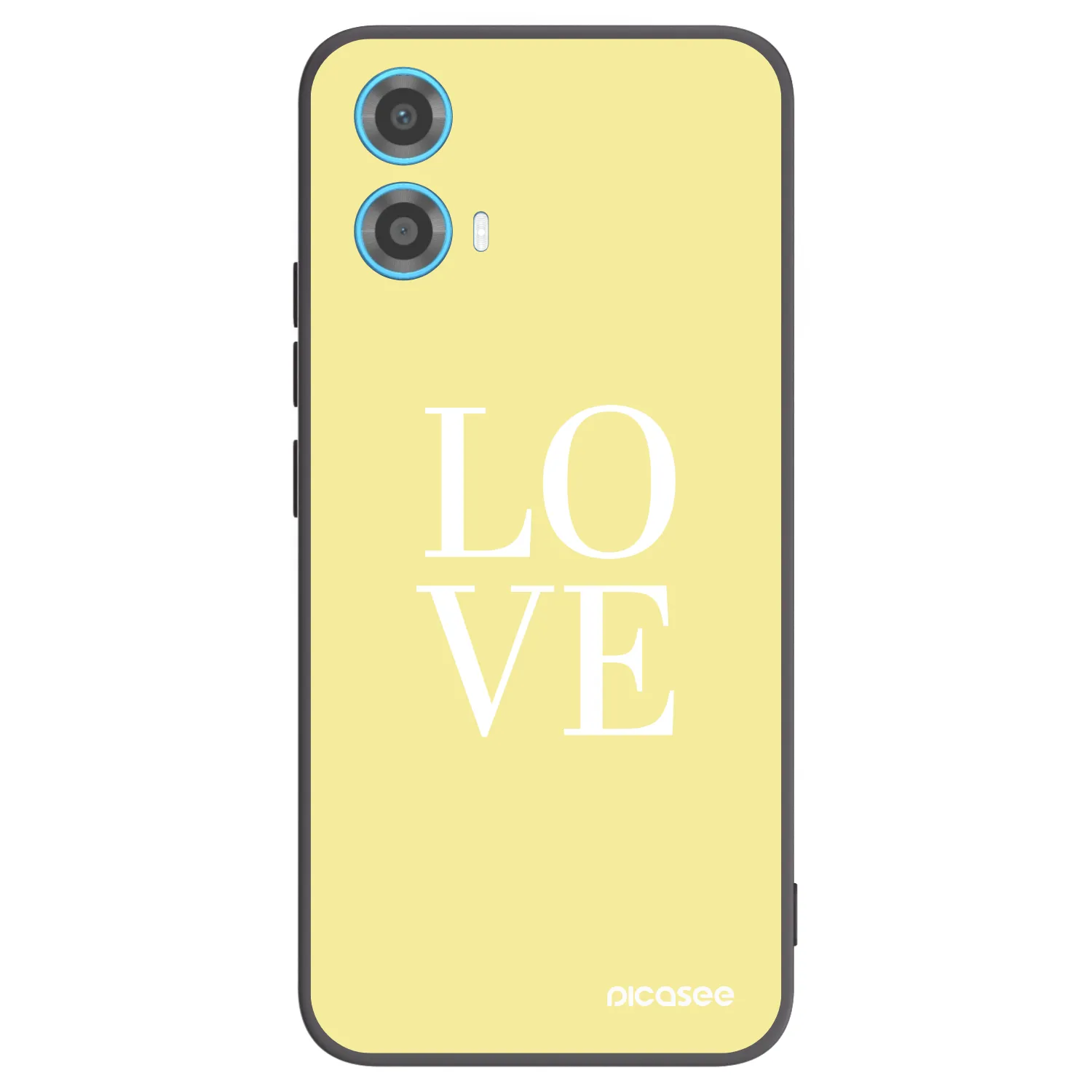 Picasee silikonový černý obal pro Motorola Moto G34 5G - Love