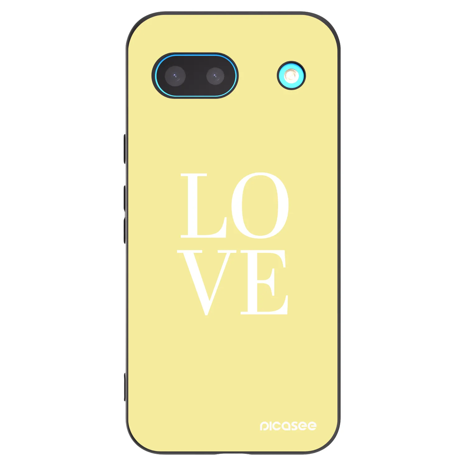 Picasee silikonový černý obal pro Google Pixel 8a - Love
