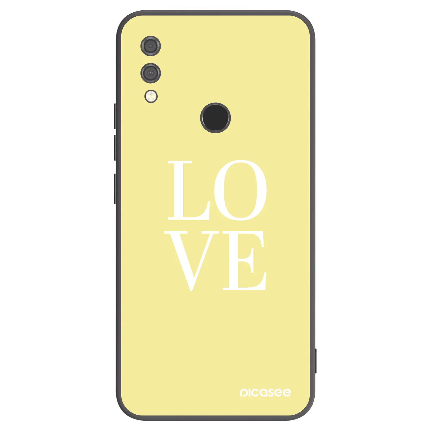 Picasee silikonový černý obal pro Xiaomi Redmi Note 7 - Love