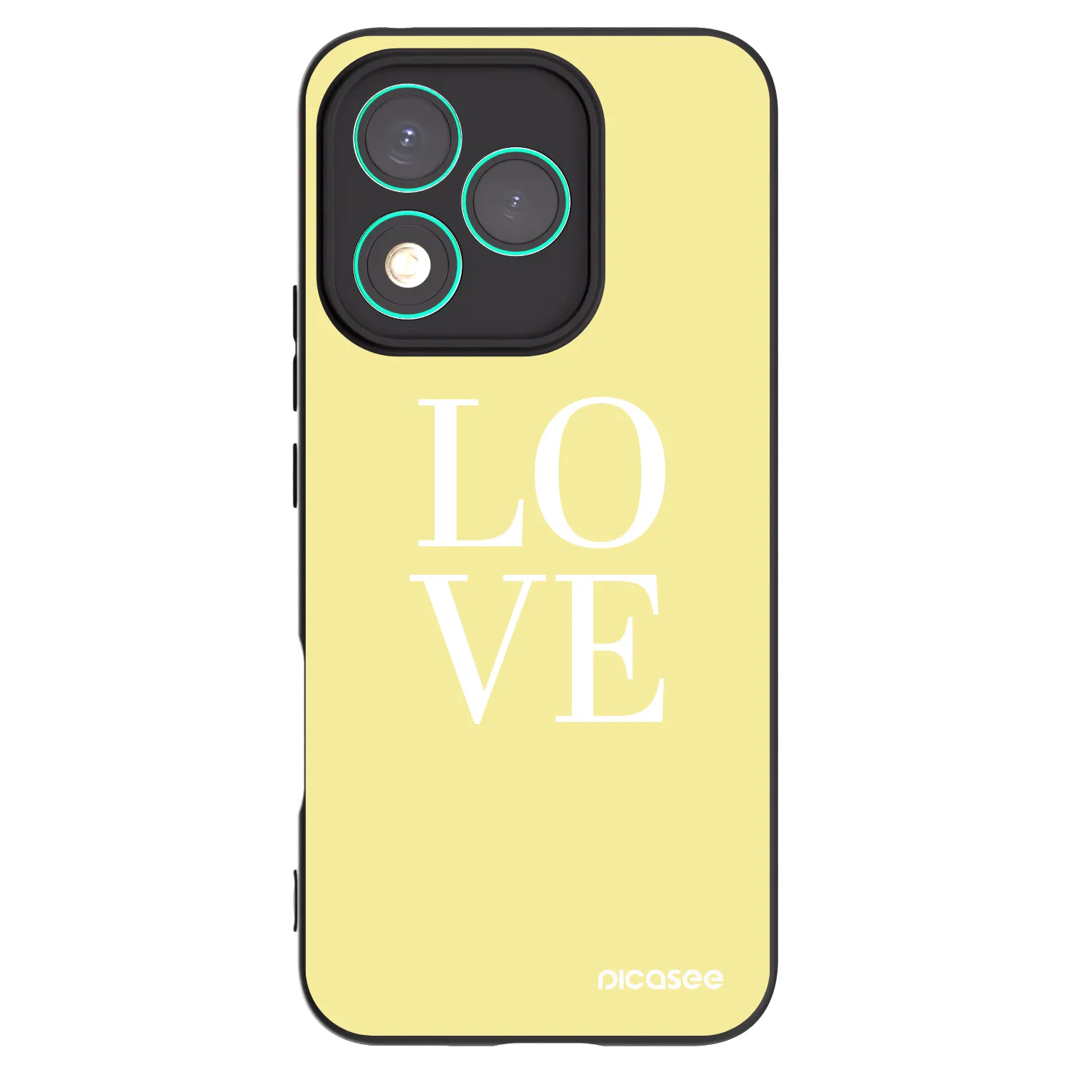 Picasee silikonový černý obal pro Honor 400 Lite 5G - Love