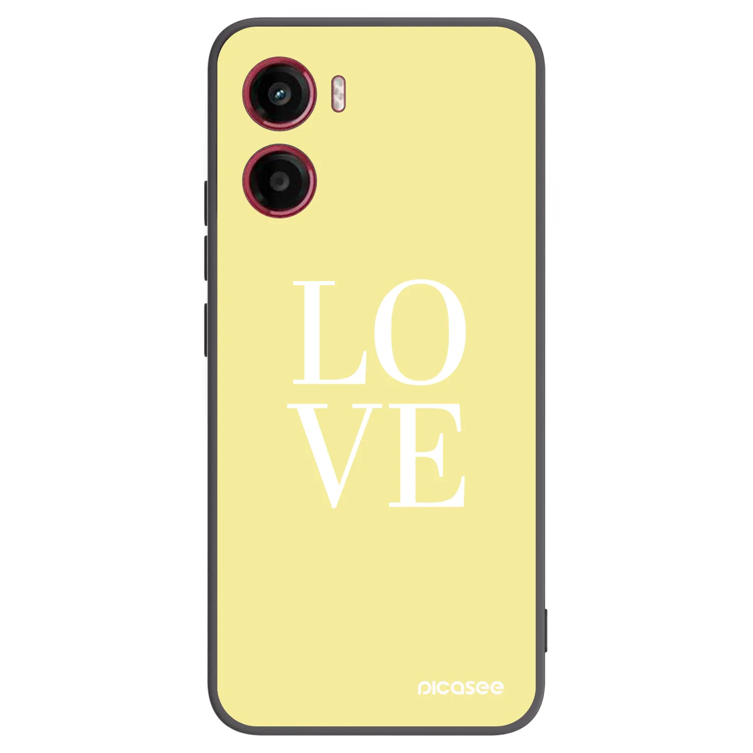Picasee silikonový černý obal pro Motorola Moto G05 - Love