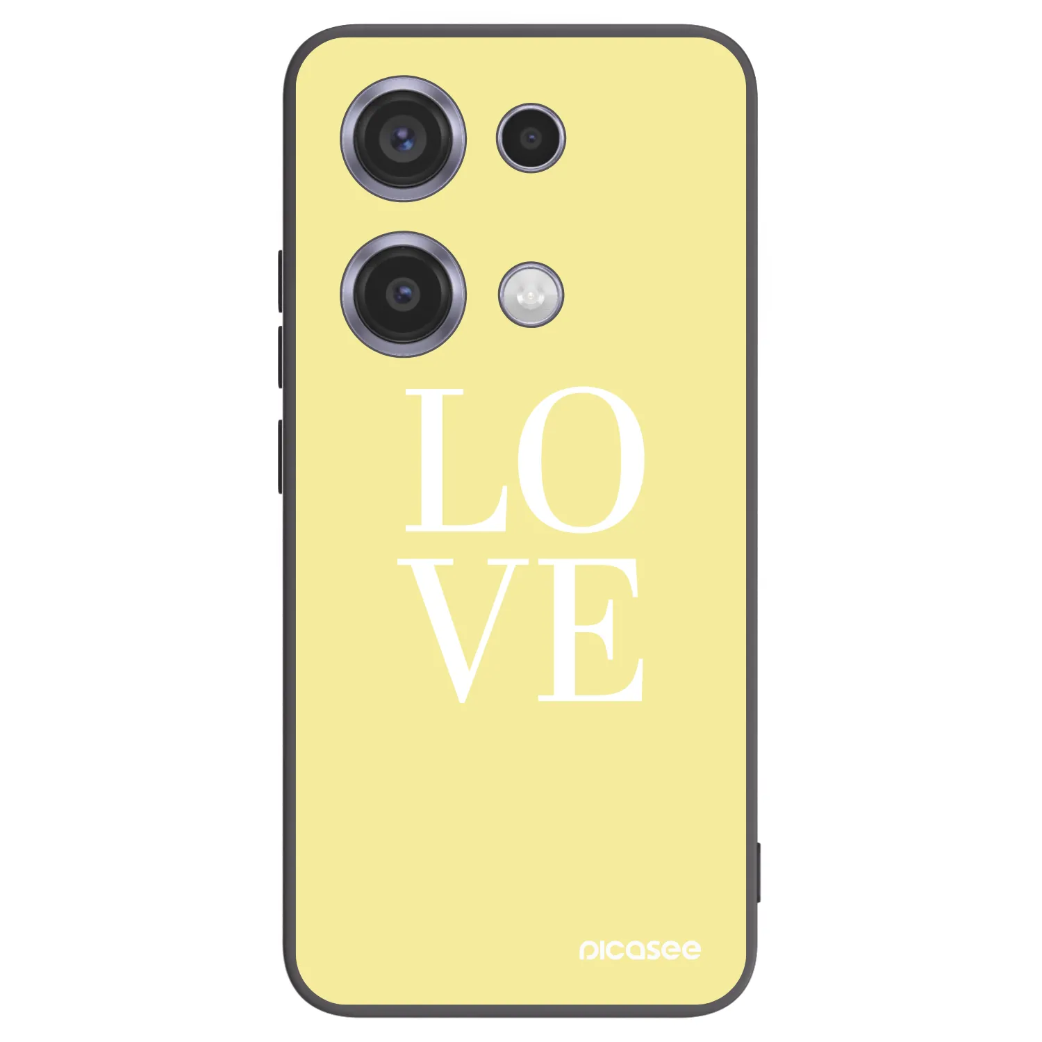 Picasee silikonový černý obal pro Xiaomi Redmi Note 14S - Love