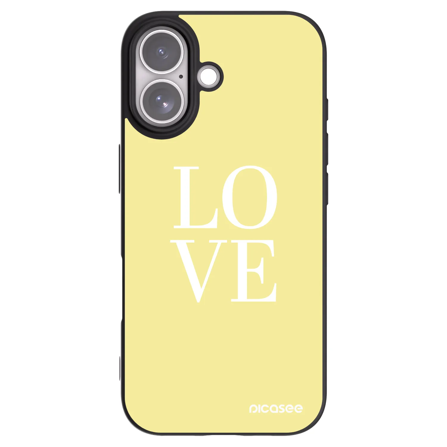 Picasee silikonový černý obal pro Apple iPhone 17 - Love