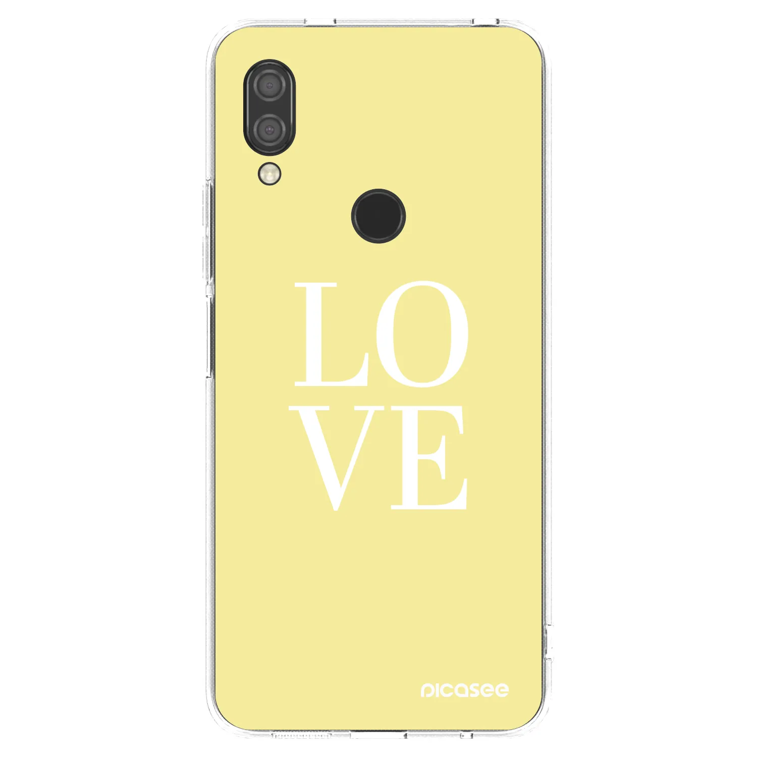 Picasee silikonový průhledný obal pro Xiaomi Redmi 7 - Love
