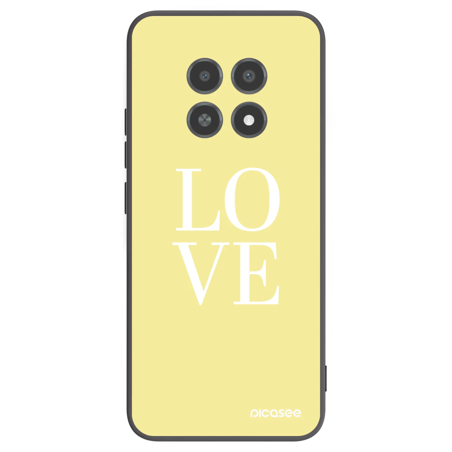 Picasee silikonový černý obal pro Realme 12X - Love