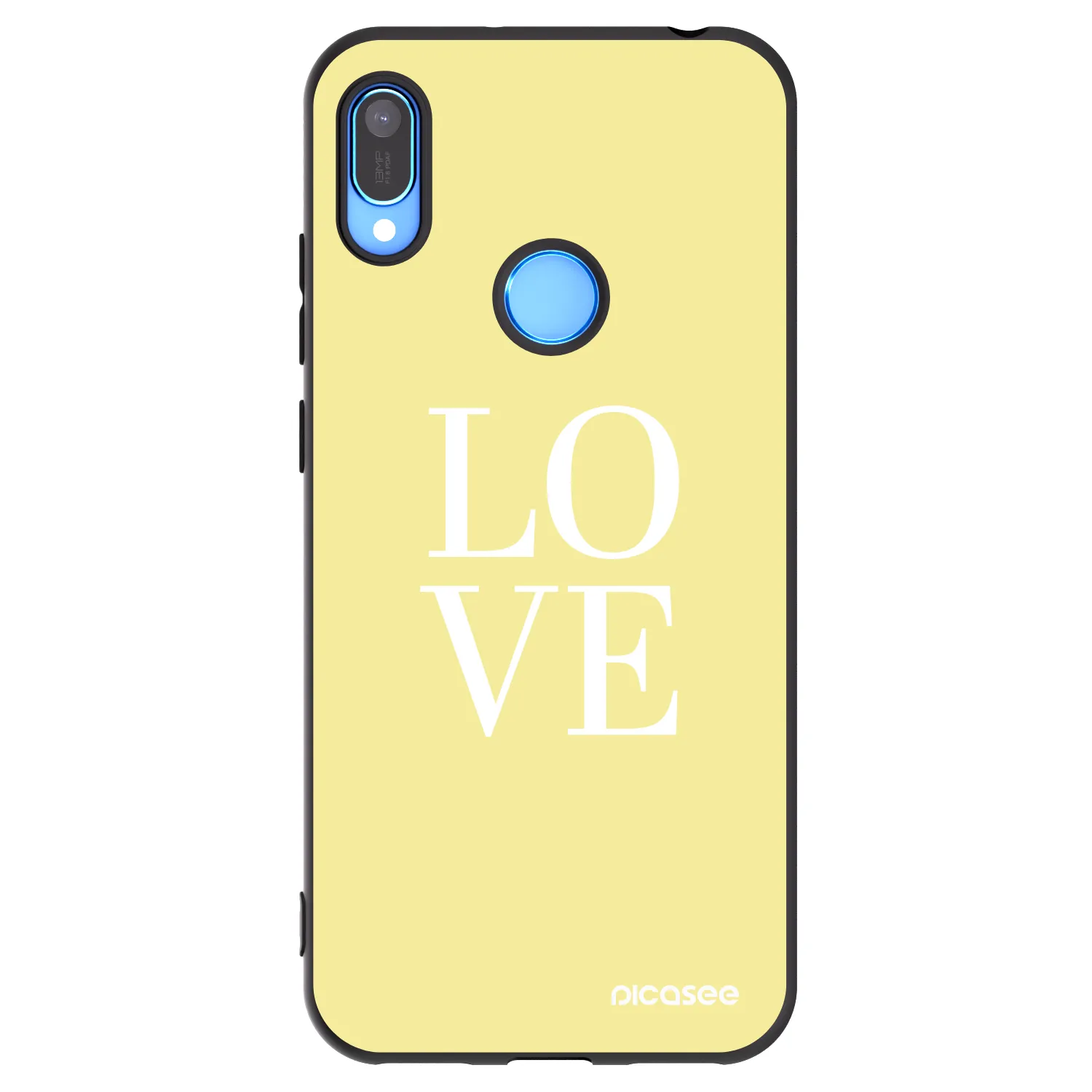 Picasee silikonový černý obal pro Huawei Y6 2019 - Love