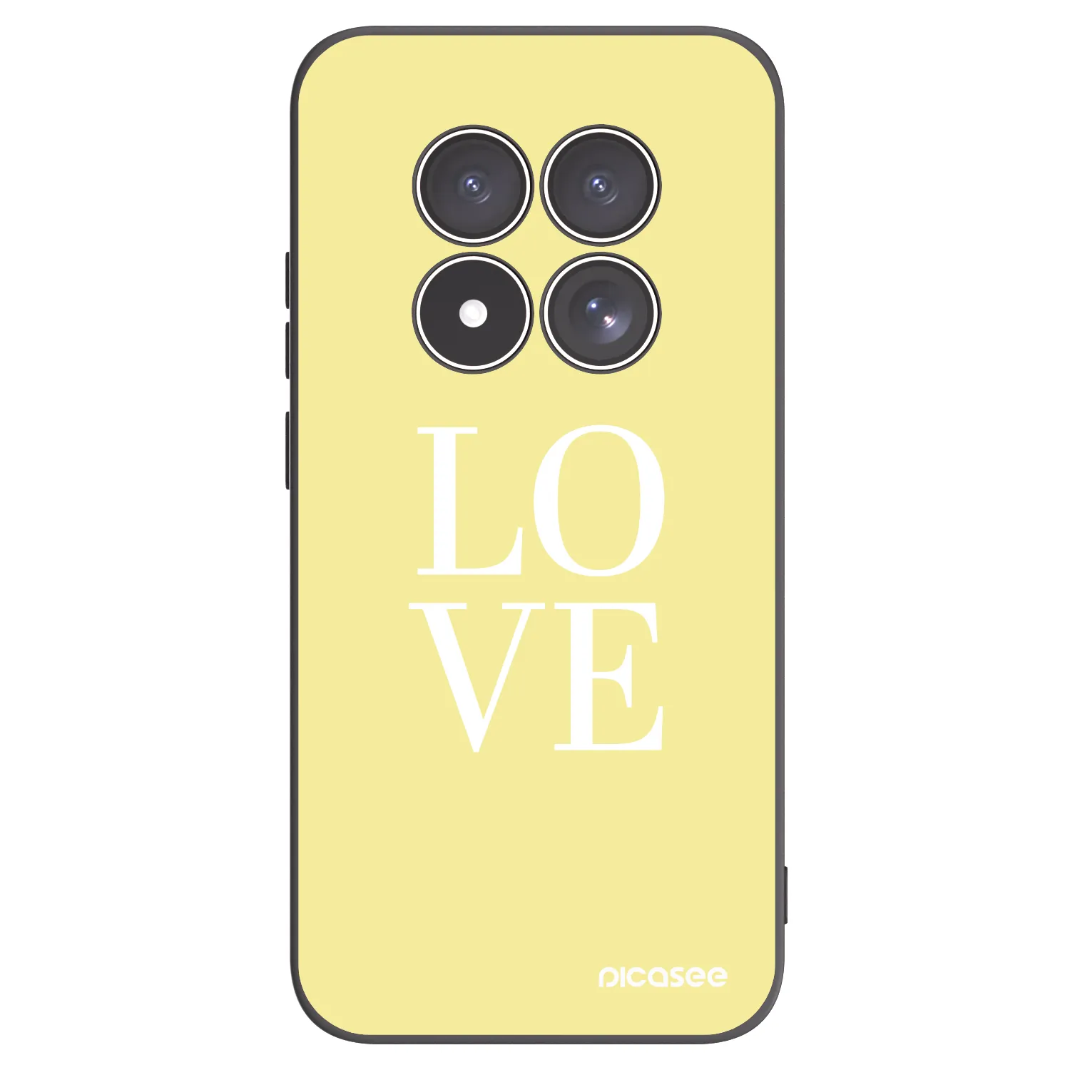 Picasee silikonový černý obal pro Xiaomi Redmi Note 15 Pro 4G - Love