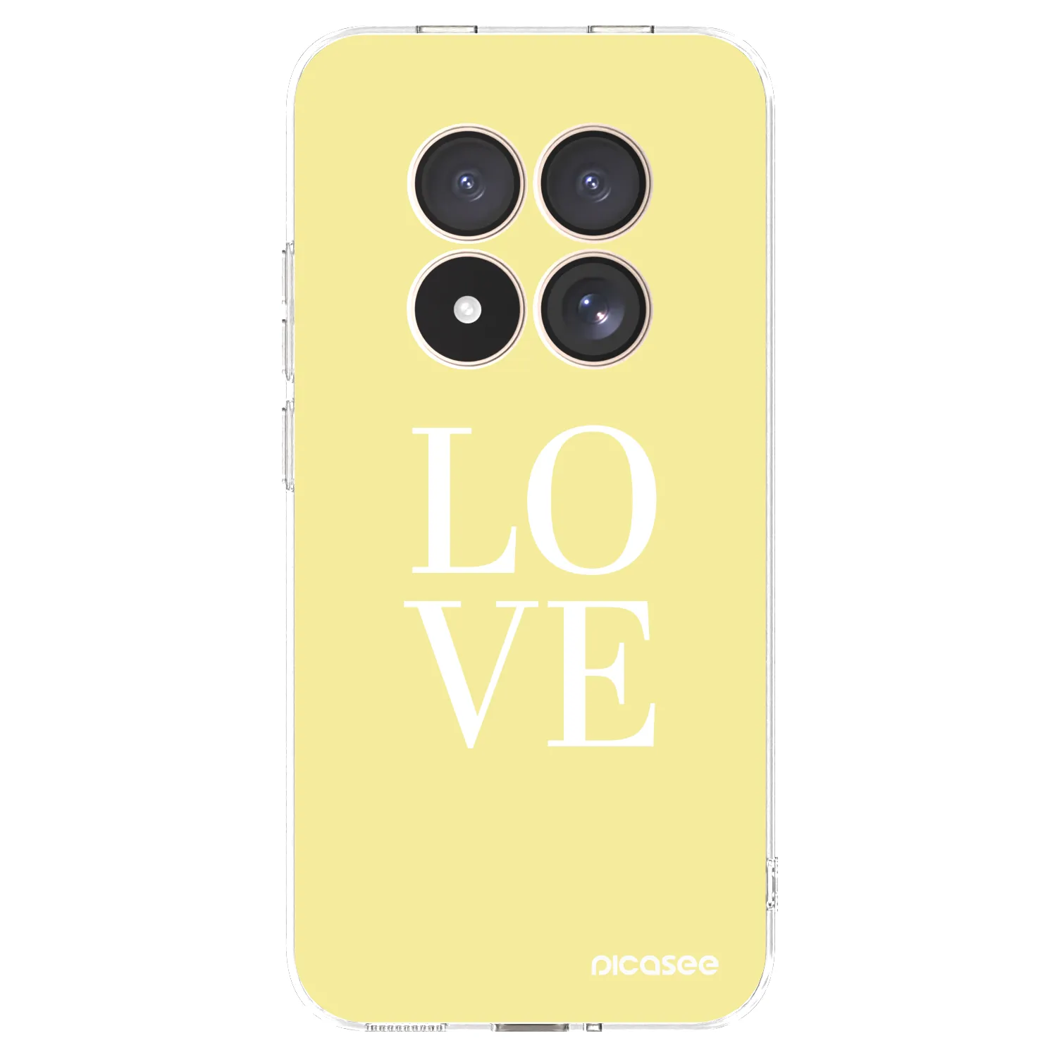 Picasee silikonový průhledný obal pro Xiaomi Redmi Note 15 Pro 4G - Love