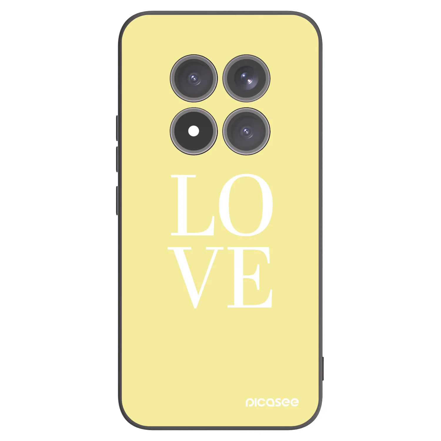 Picasee silikonový černý obal pro Xiaomi Redmi Note 15 Pro+ - Love