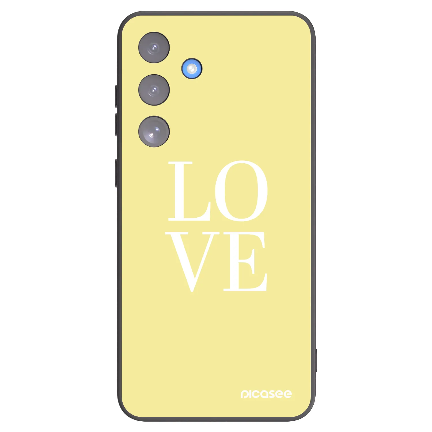 Picasee silikonový černý obal pro Samsung Galaxy S25 FE 5G - Love