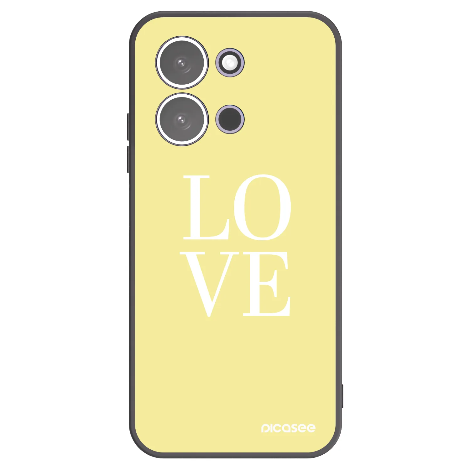 Picasee silikonový černý obal pro Xiaomi Redmi 15C 5G - Love