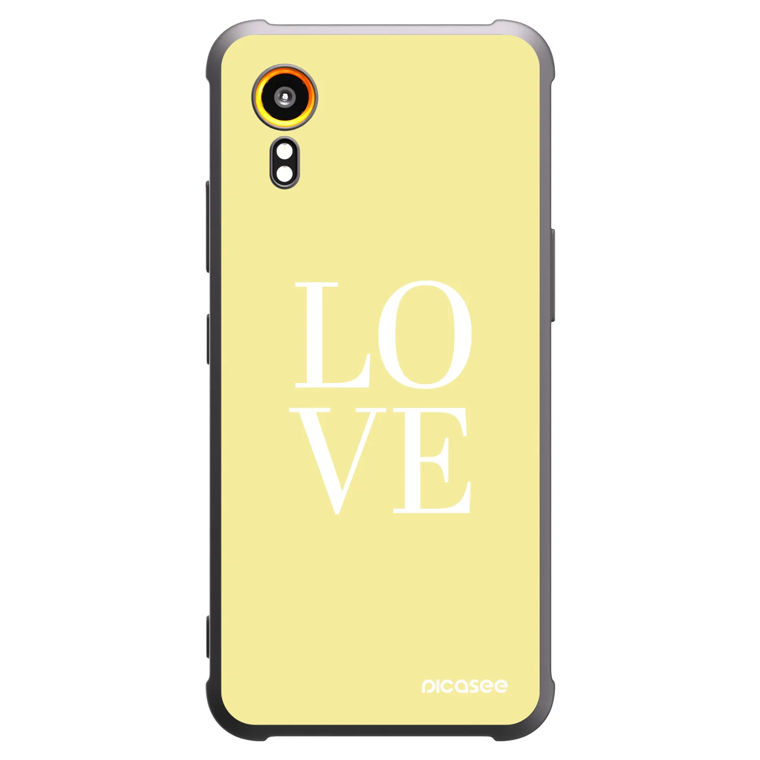 Picasee silikonový černý obal pro Samsung Galaxy Xcover 7 - Love