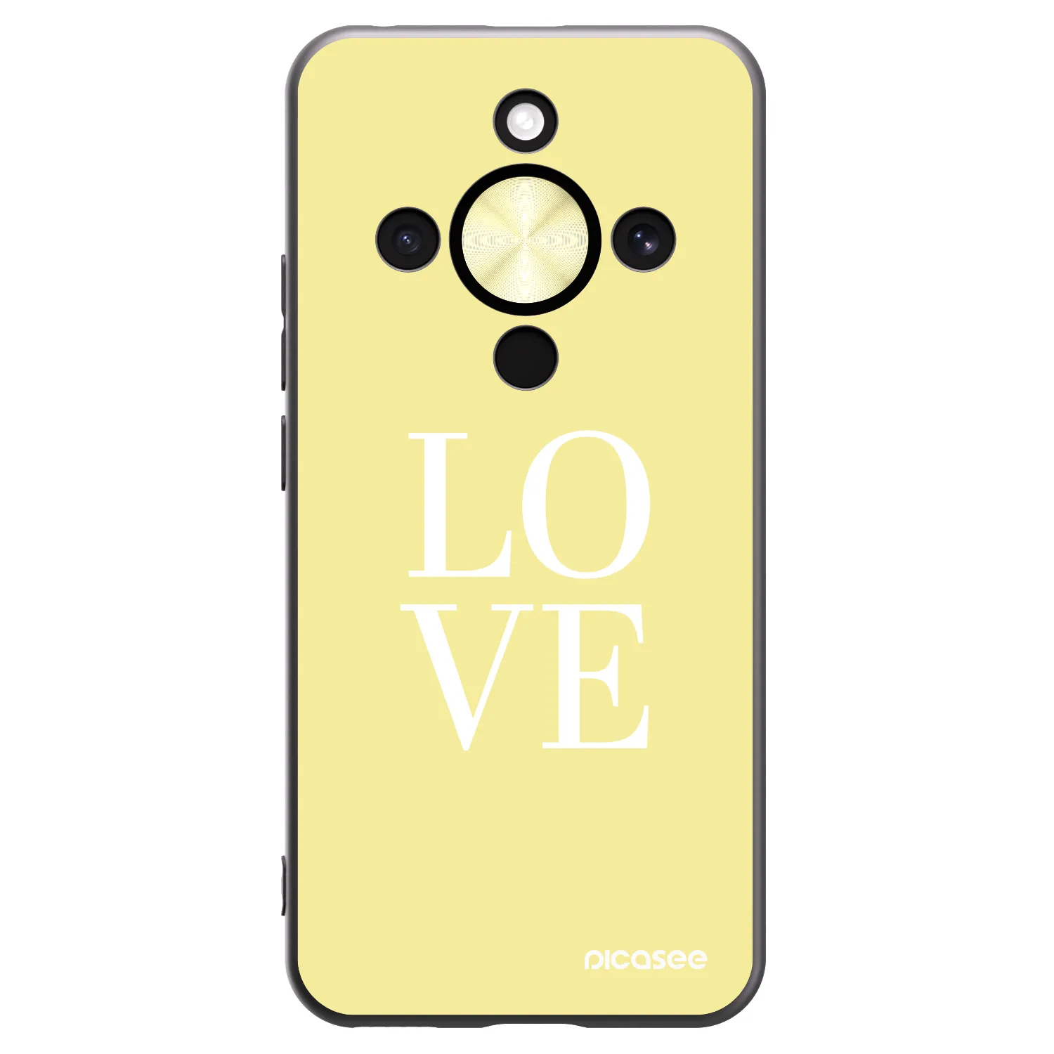 Picasee silikonový černý obal pro Honor Magic8 Lite 5G - Love