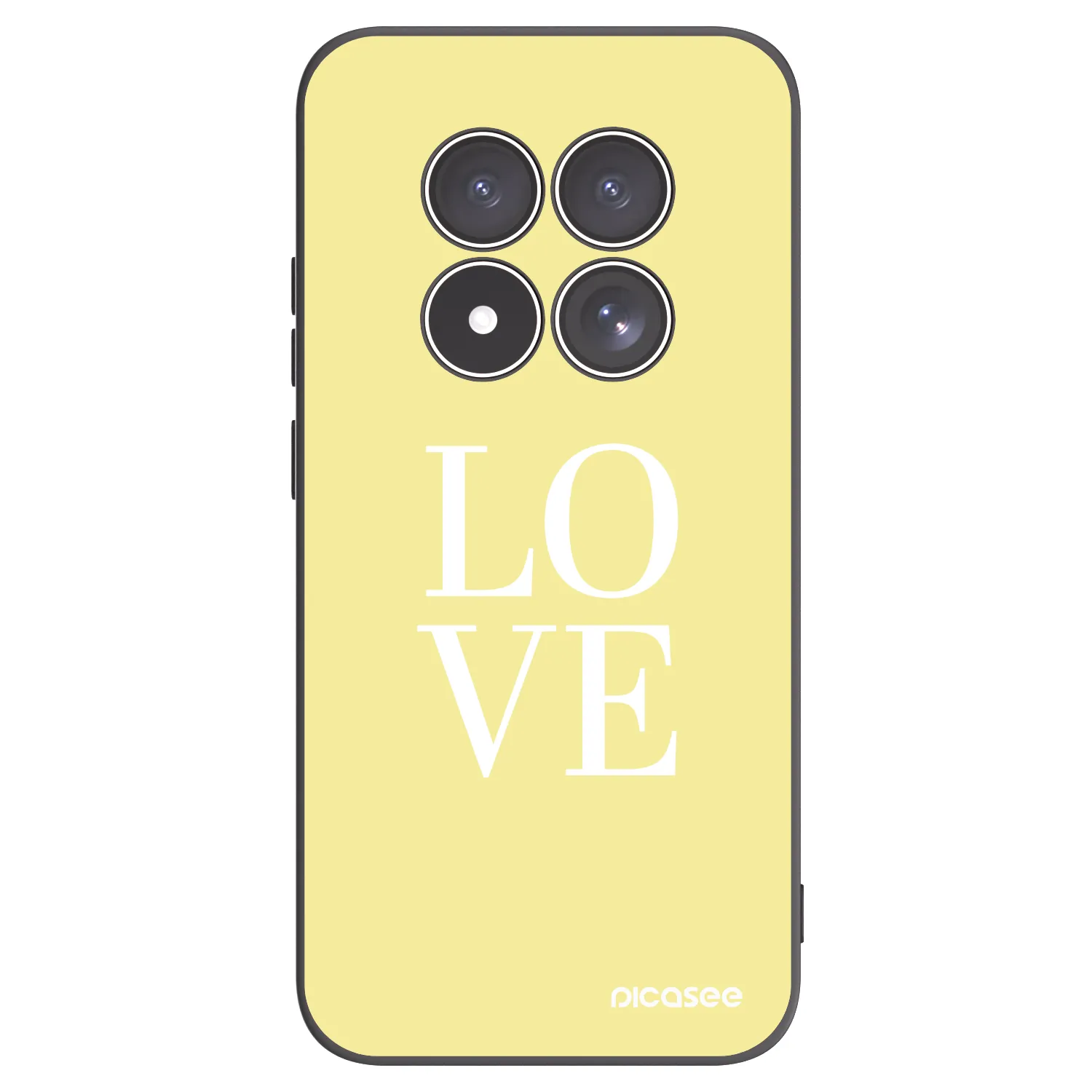 Picasee silikonový černý obal pro Xiaomi Redmi Note 15 Pro 5G - Love