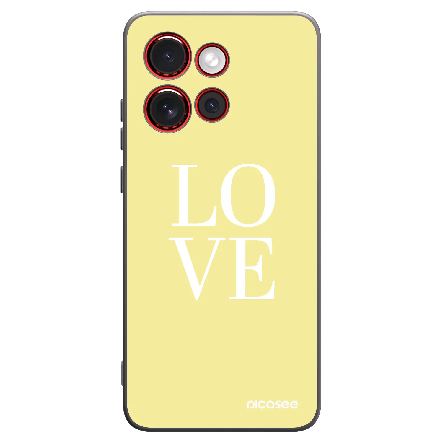 Picasee silikonový černý obal pro Motorola Edge 60 Neo 5G - Love