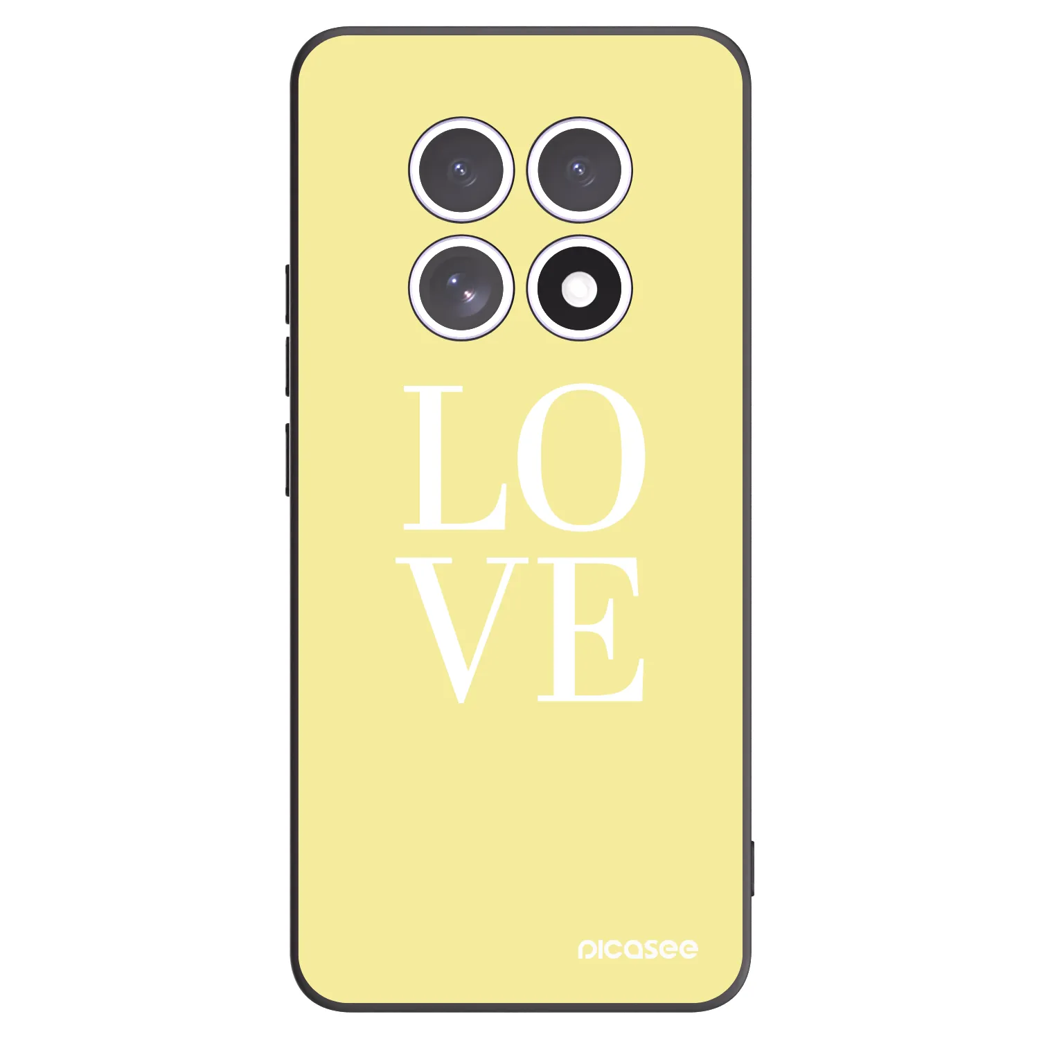 Picasee silikonový černý obal pro Xiaomi Redmi Note 15 5G - Love