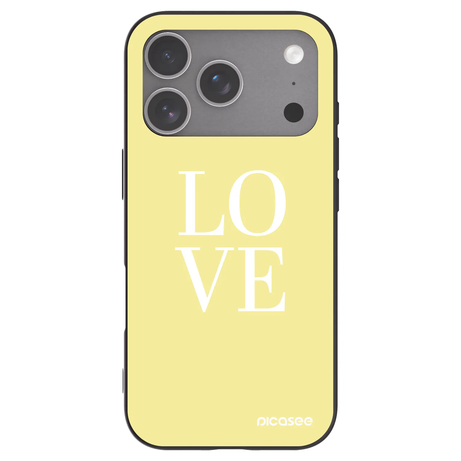 Picasee silikonový černý obal pro Apple iPhone 18 Pro - Love
