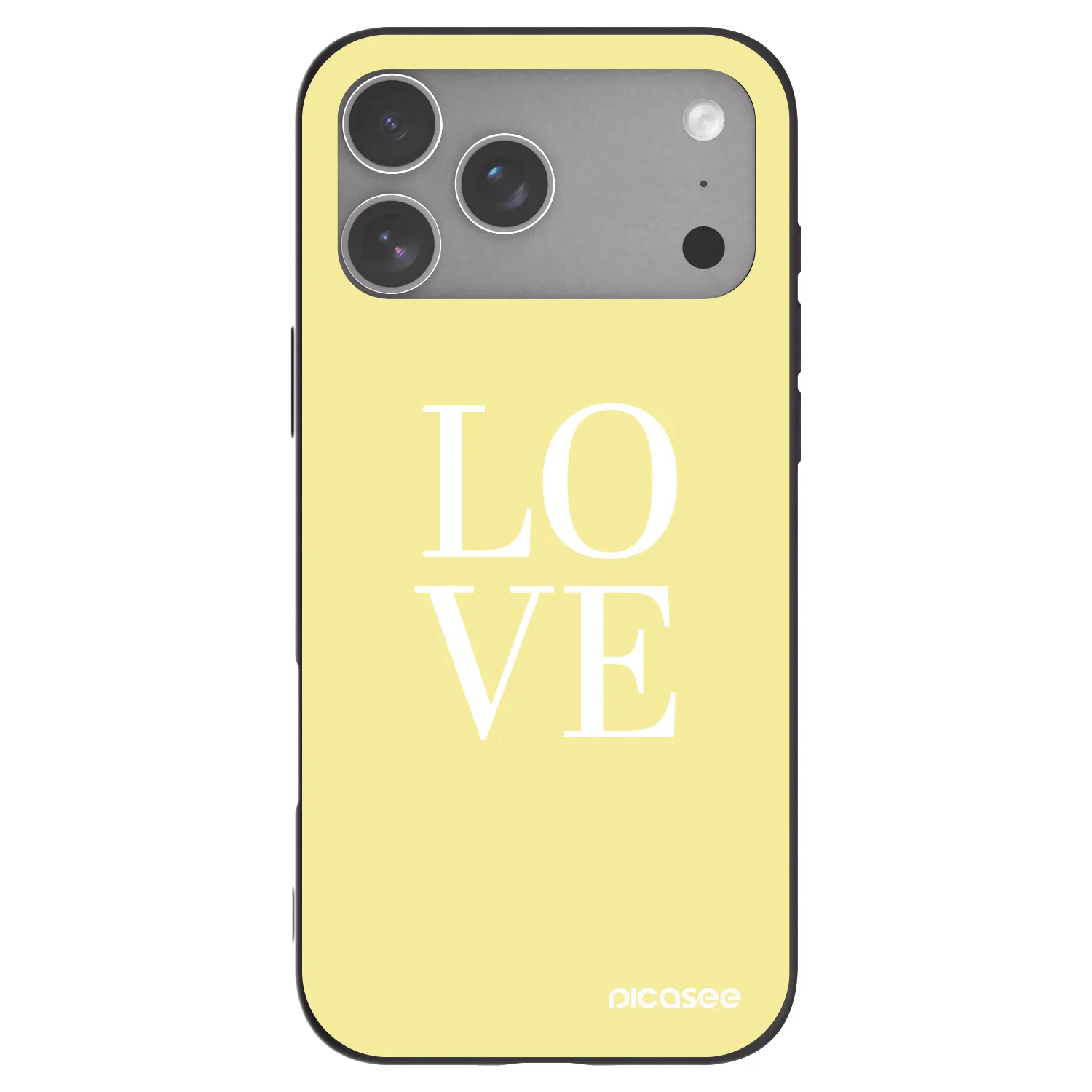 Picasee silikonový černý obal pro Apple iPhone 18 Pro Max - Love