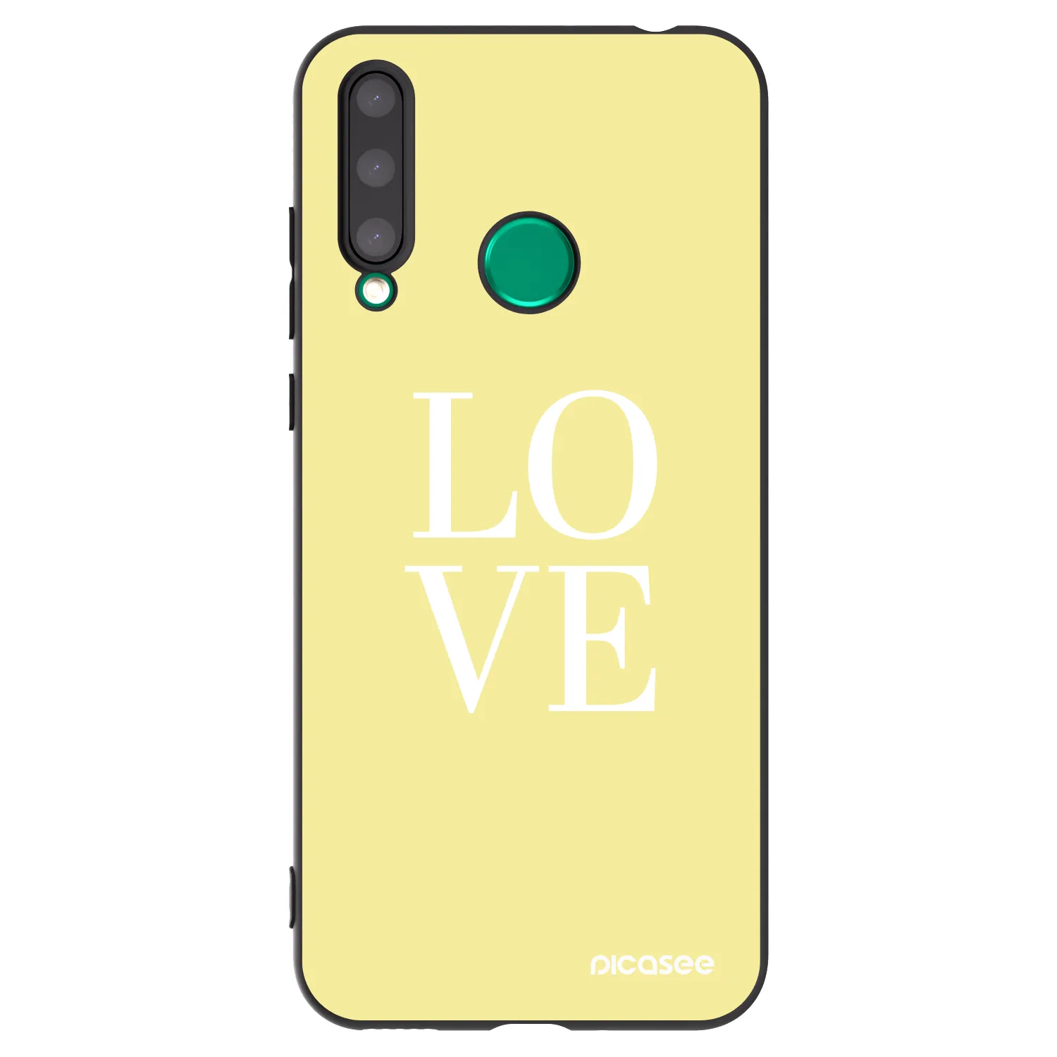 Picasee silikonový černý obal pro Honor 20 Lite - Love