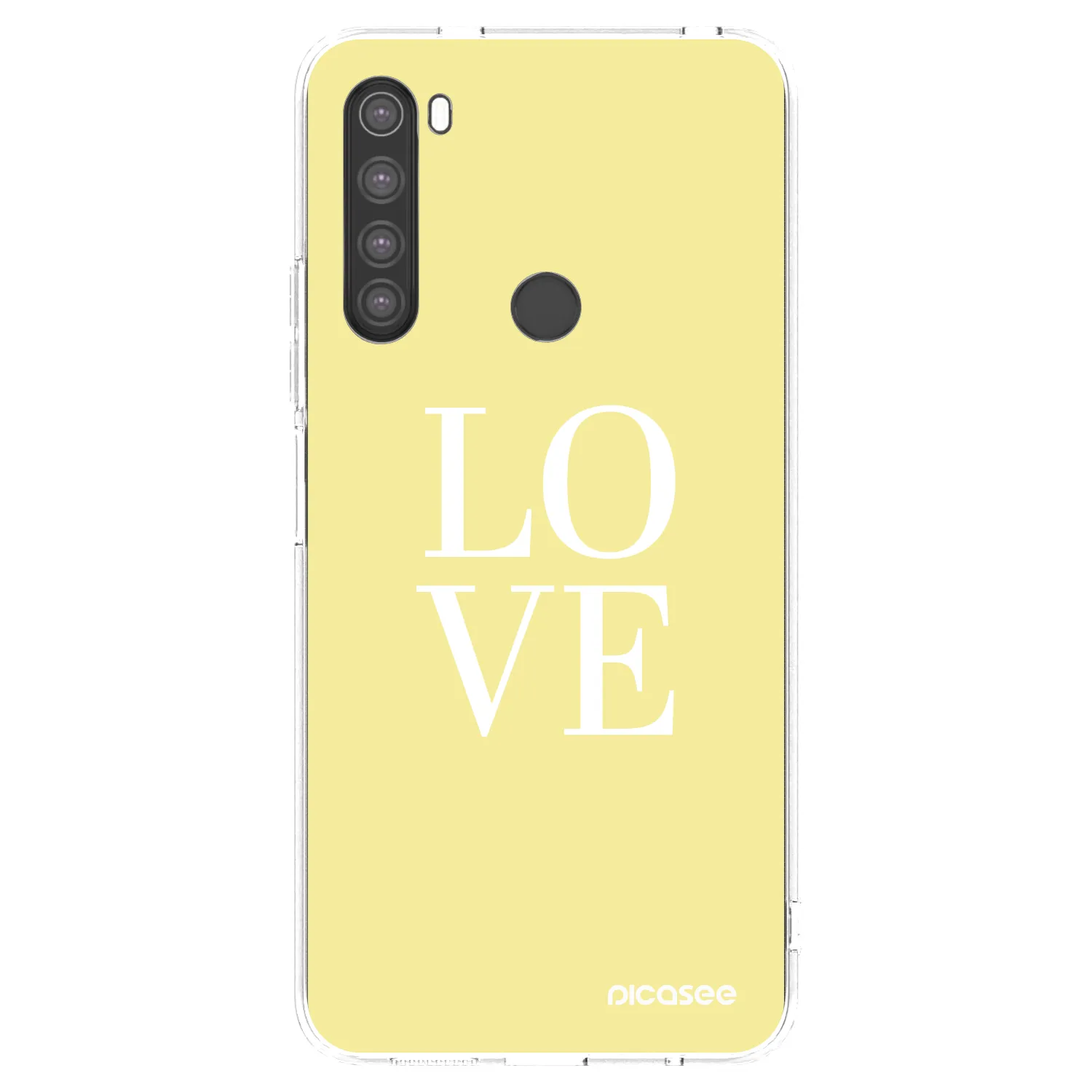 Picasee silikonový průhledný obal pro Xiaomi Redmi Note 8 - Love