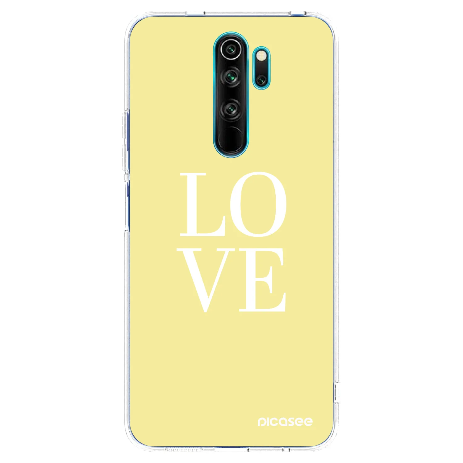 Picasee silikonový průhledný obal pro Xiaomi Redmi Note 8 Pro - Love