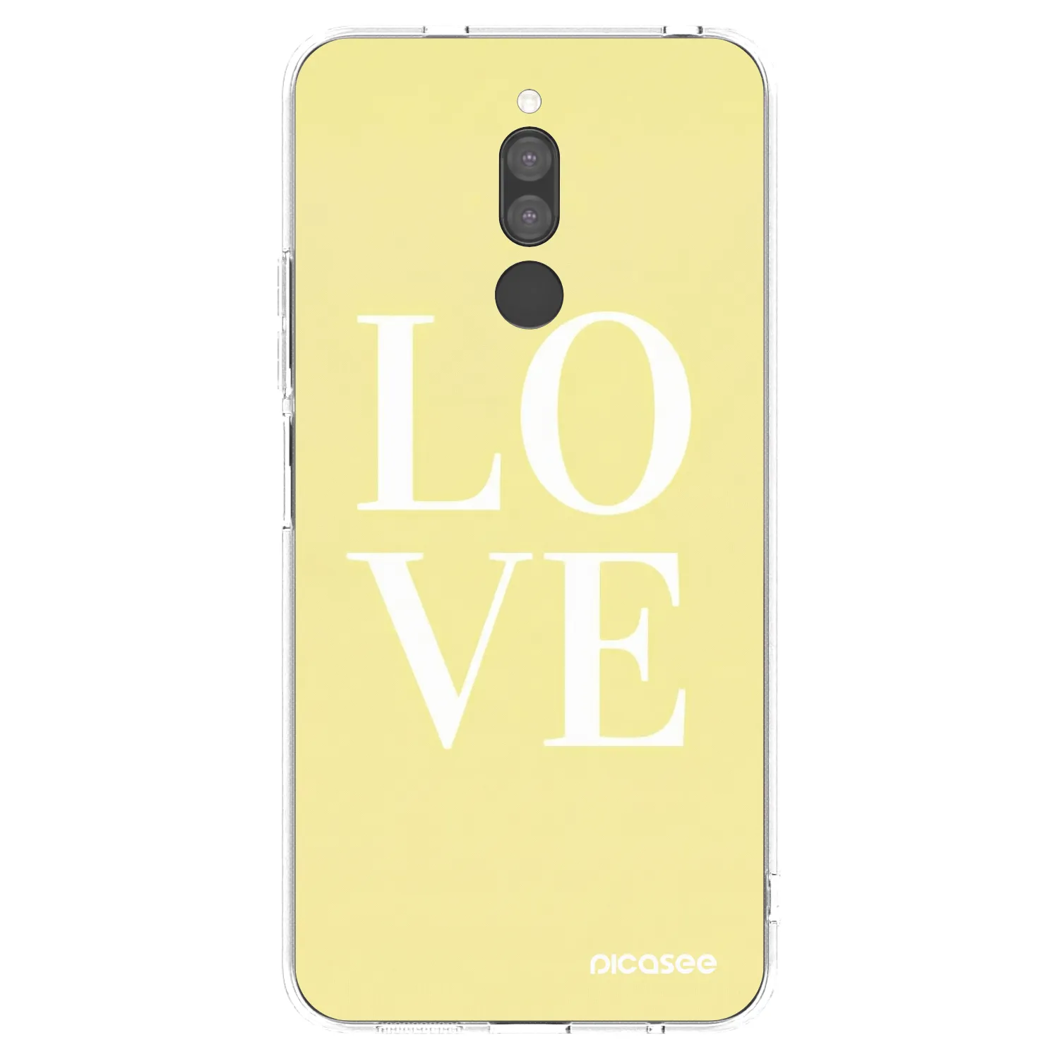 Picasee silikonový průhledný obal pro Xiaomi Redmi 8 - Love