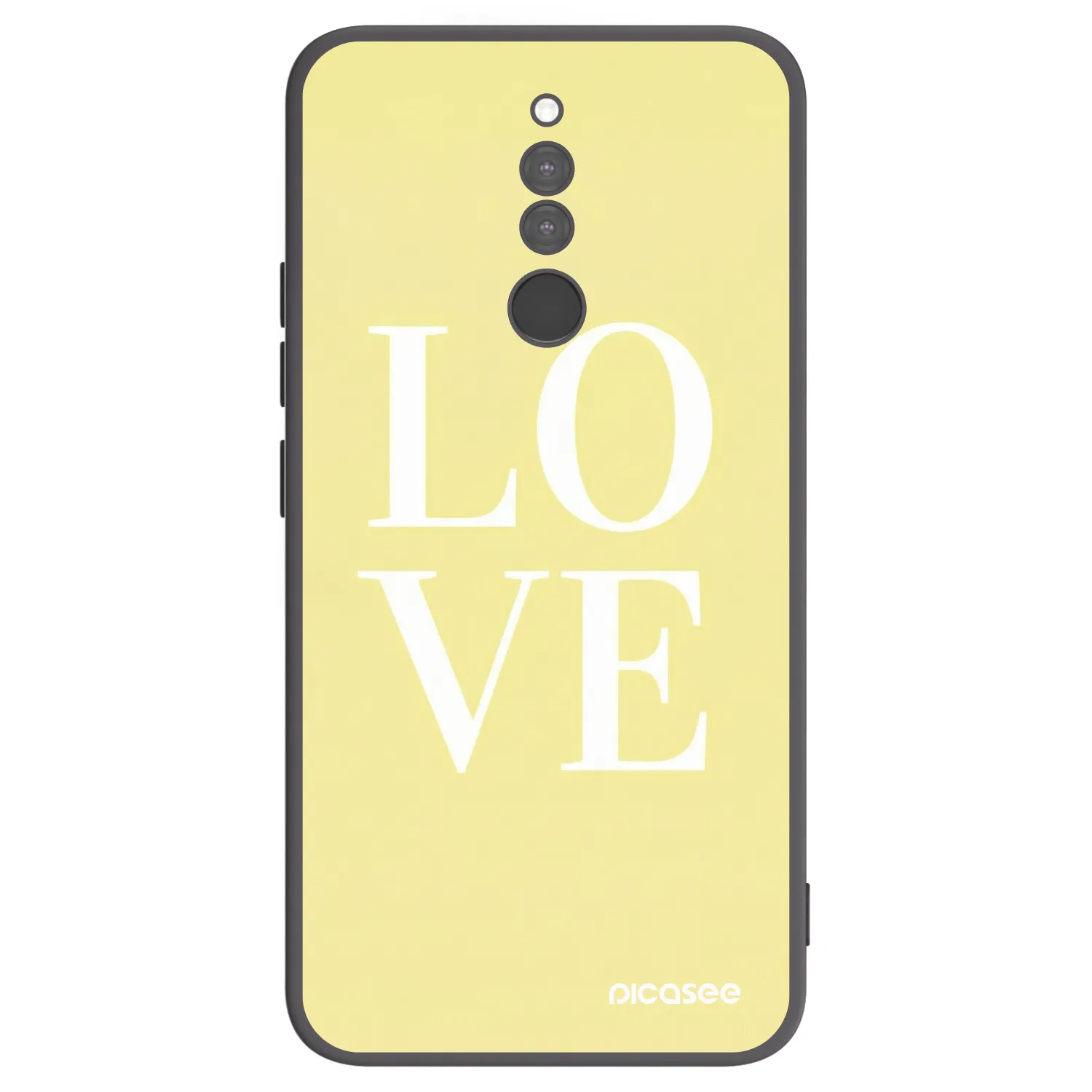 Picasee silikonový černý obal pro Xiaomi Redmi 8 - Love