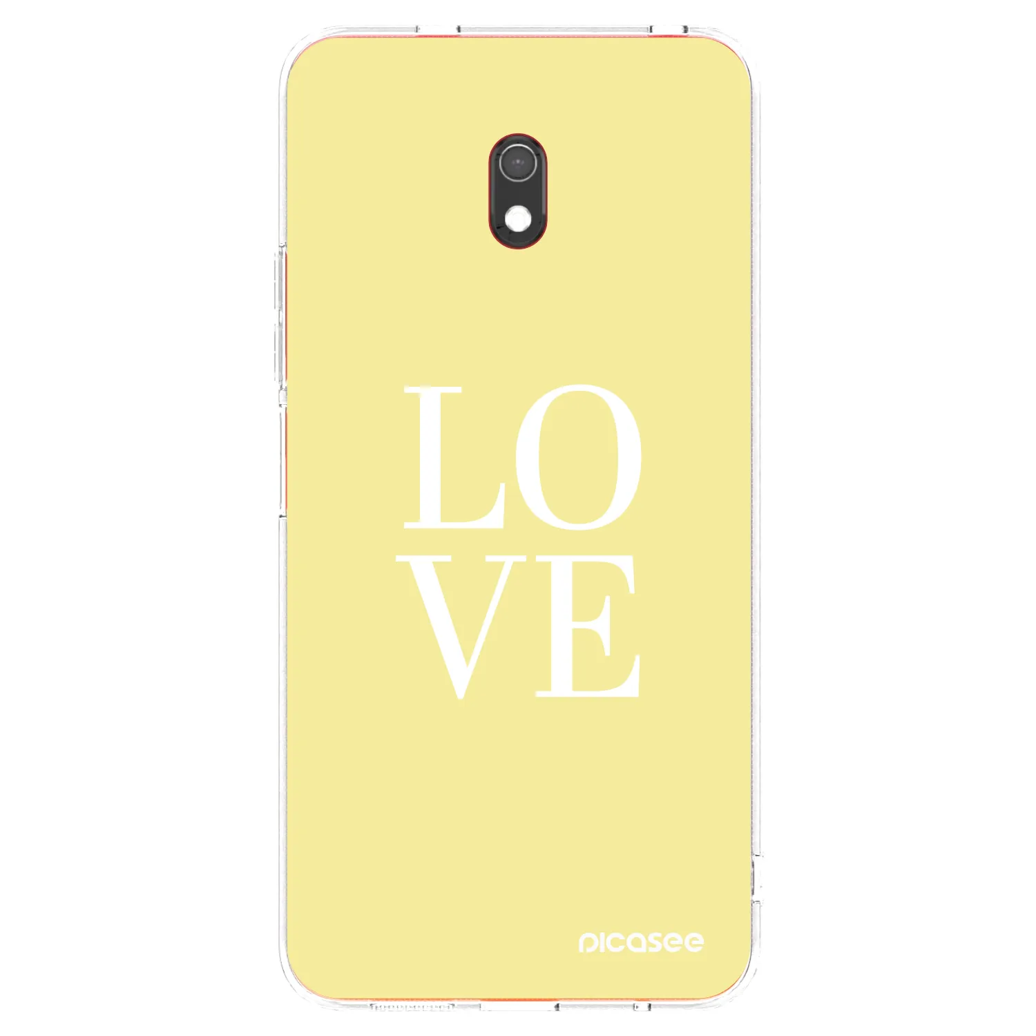 Picasee silikonový průhledný obal pro Xiaomi Redmi 8A - Love