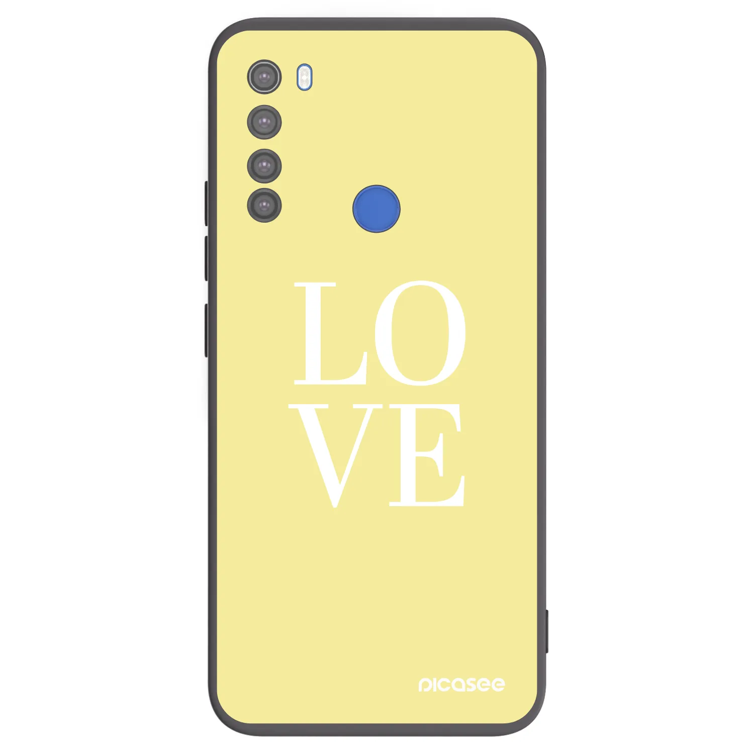 Picasee silikonový černý obal pro Xiaomi Redmi Note 8T - Love