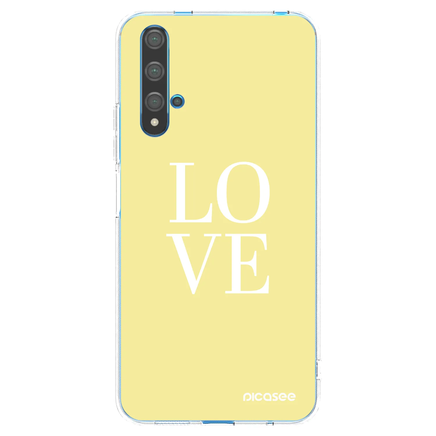 Picasee silikonový průhledný obal pro Huawei Nova 5T - Love
