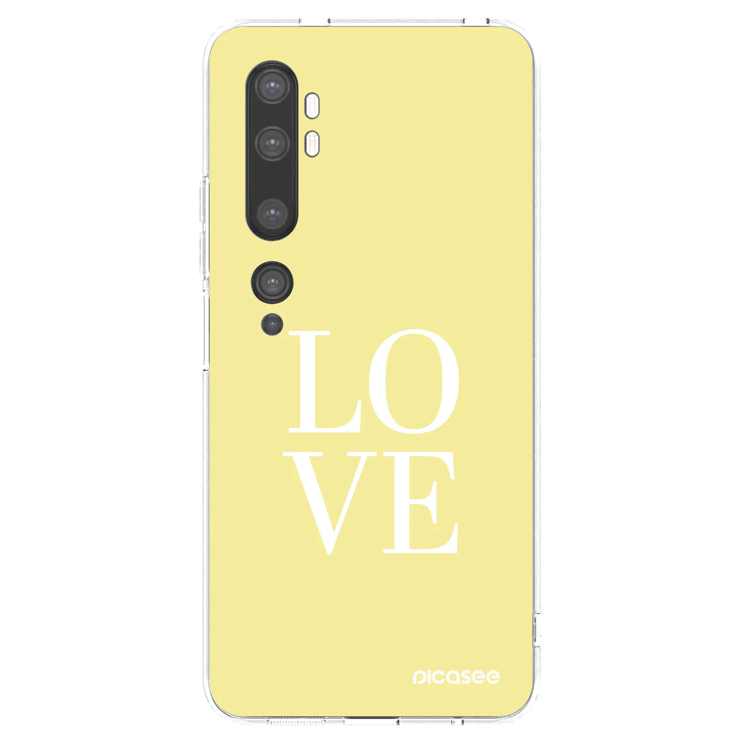 Picasee silikonový průhledný obal pro Xiaomi Mi Note 10 (Pro) - Love
