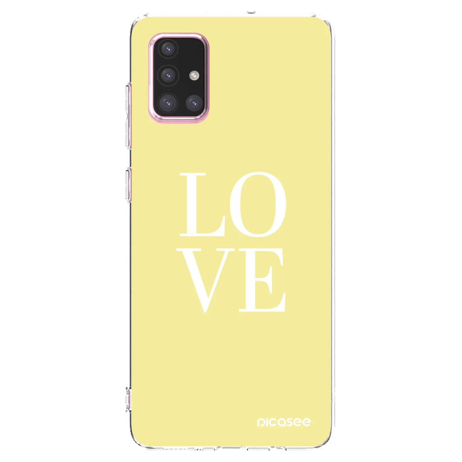 Picasee silikonový průhledný obal pro Samsung Galaxy A71 A715F - Love