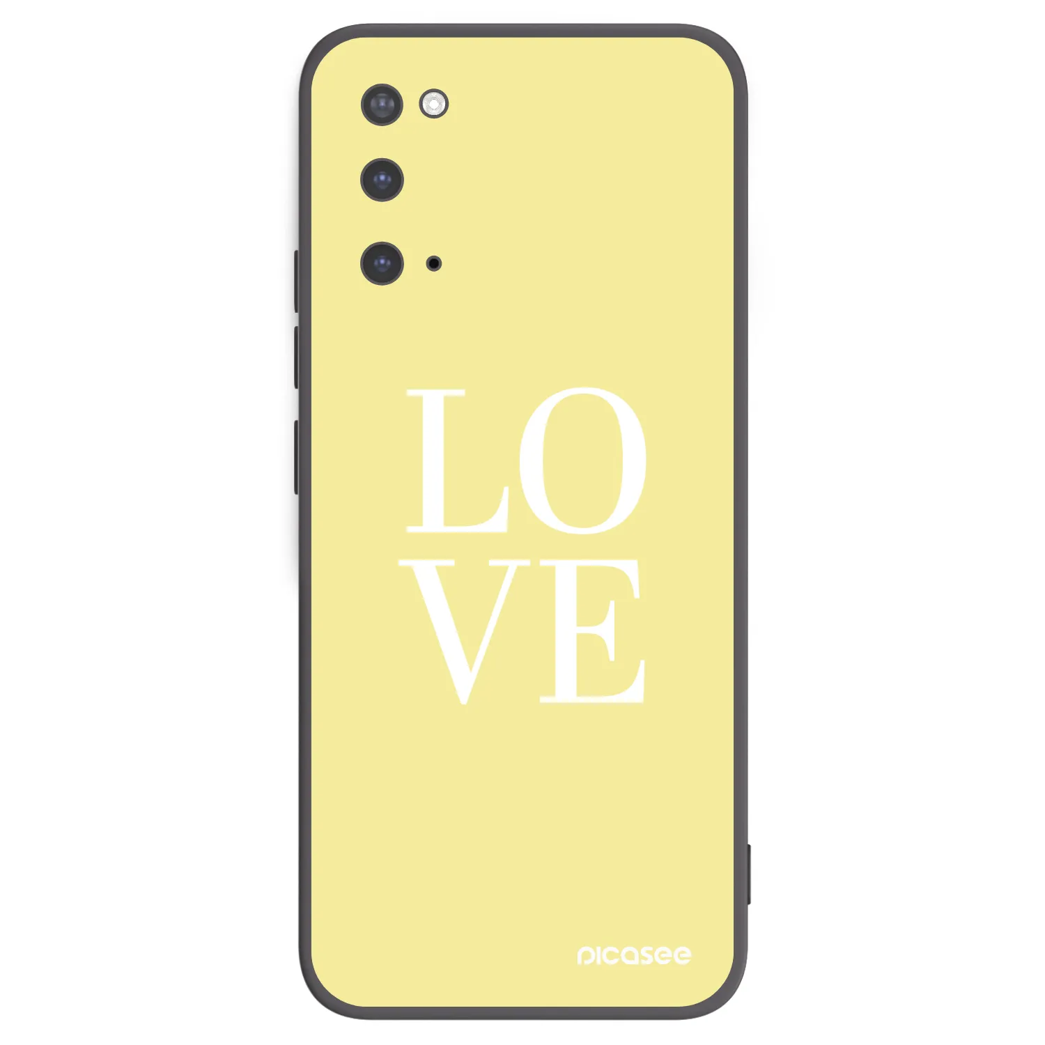 Picasee silikonový černý obal pro Samsung Galaxy S20 G980F - Love