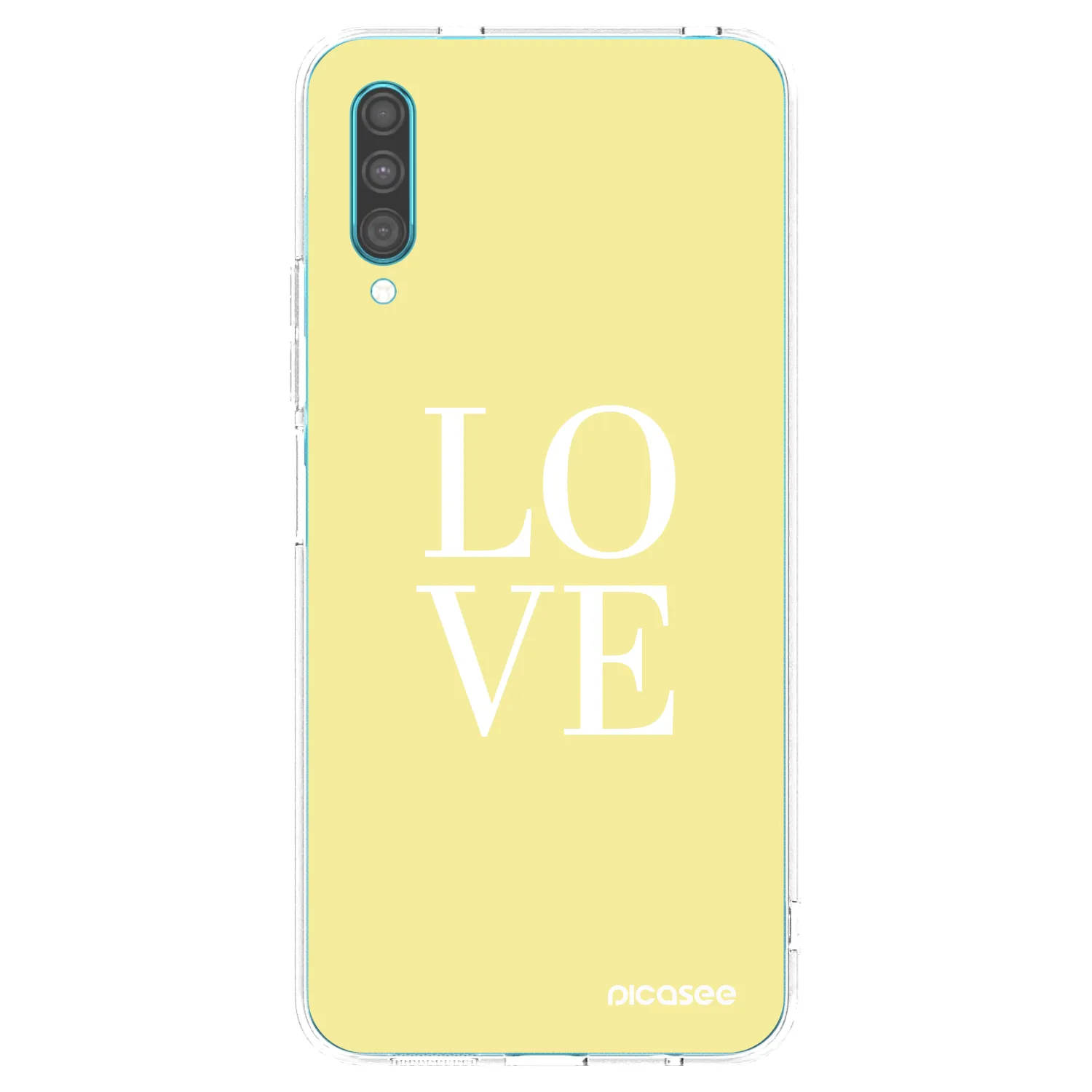 Picasee silikonový průhledný obal pro Samsung Galaxy A30s A307F - Love