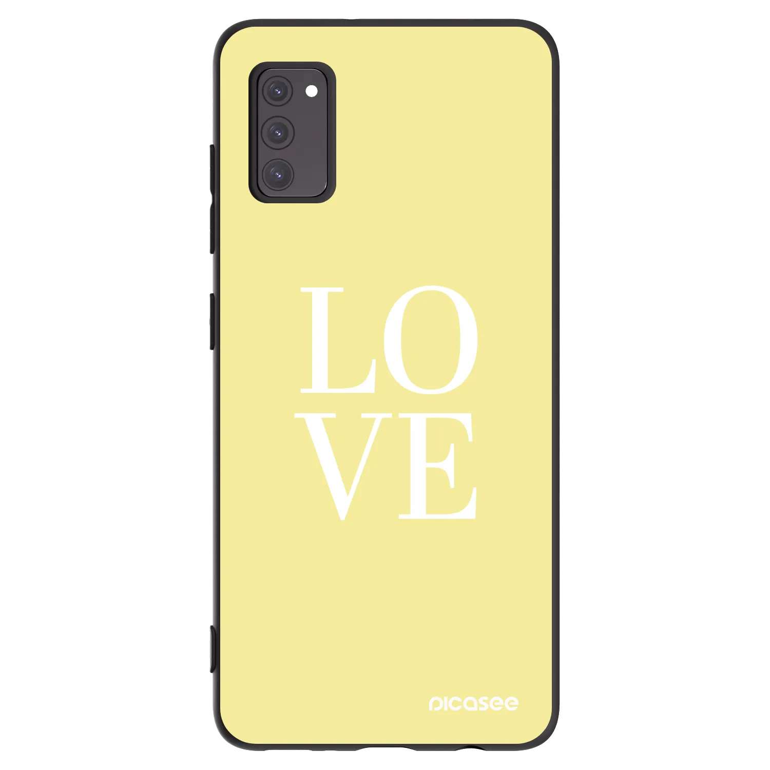 Picasee silikonový černý obal pro Samsung Galaxy A41 A415F - Love