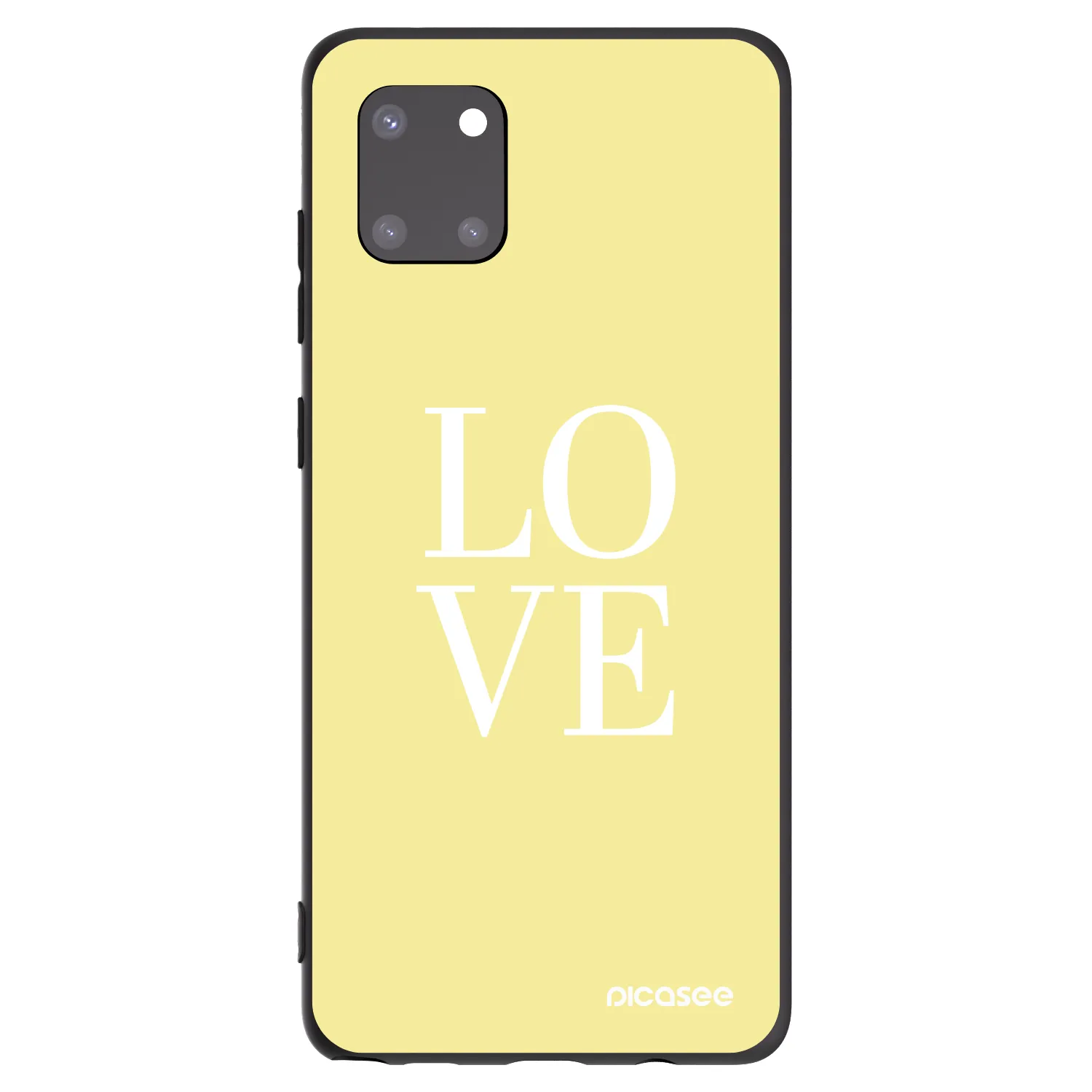Picasee silikonový černý obal pro Samsung Galaxy Note 10 Lite N770F - Love