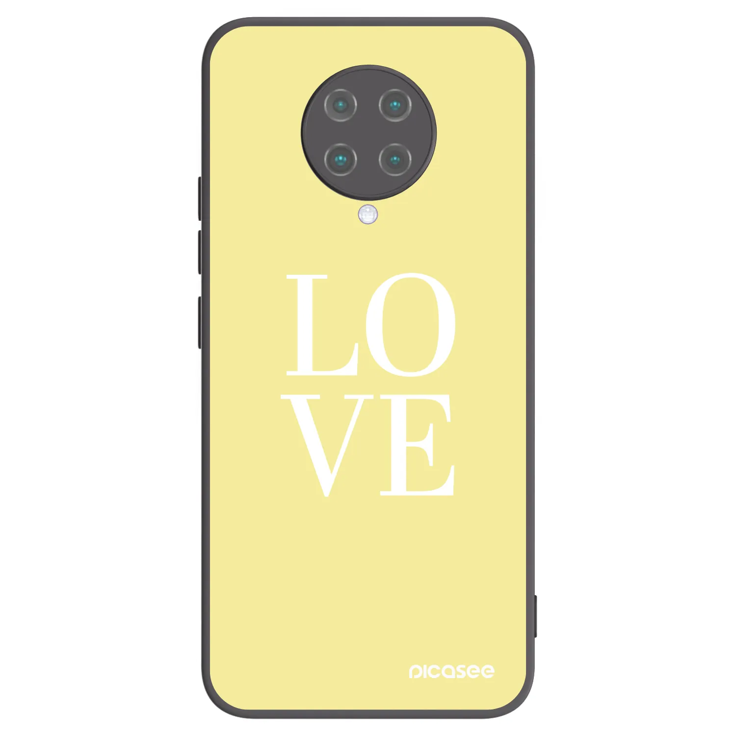 Picasee silikonový černý obal pro Xiaomi Poco F2 Pro - Love