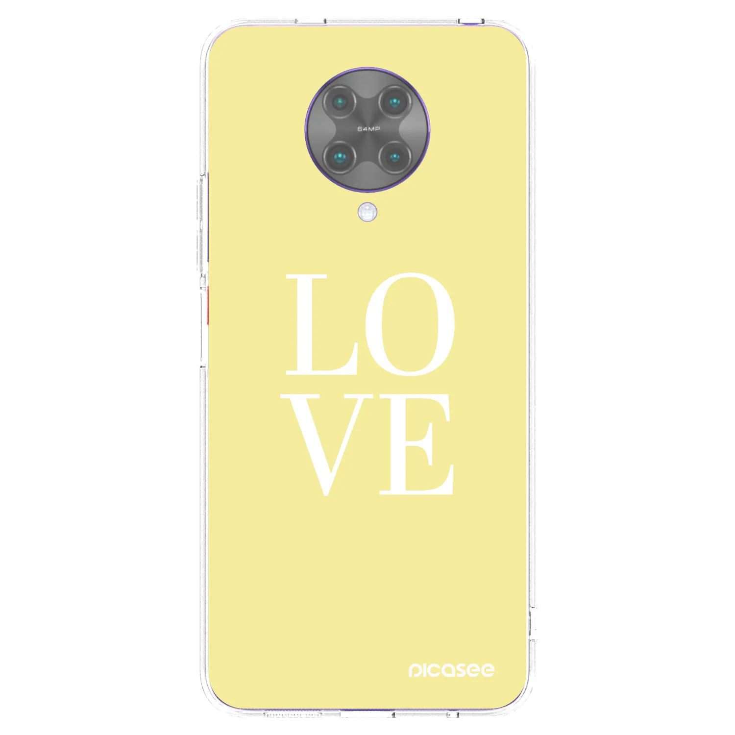 Picasee silikonový průhledný obal pro Xiaomi Poco F2 Pro - Love