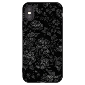 Picasee silikonový černý obal pro Apple iPhone X/XS - Dark Romance