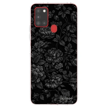Picasee silikonový průhledný obal pro Samsung Galaxy A21s - Dark Romance