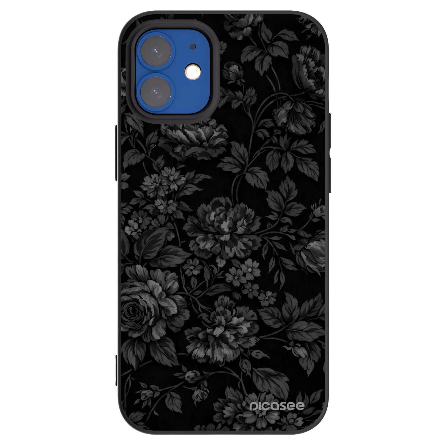 Picasee silikonový černý obal pro Apple iPhone 12 mini - Dark Romance